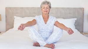 meditating in bed